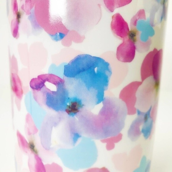Mimi Premium Collection Ceramic Canister Set w/ Cork Lids Floral Pink Blue NEW! - Picture 10 of 10